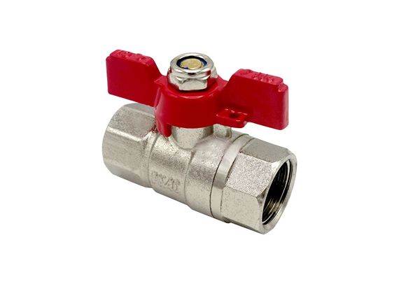 Кран кульовий Nickel PRO PN40 3/4"ВВ червоний метелик ASCO 1/20 | Зображення 2