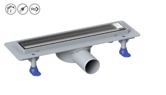 Душовий канал з горизонтальним фланцем MAXIFLOW Prime Scala 360, решітка "Під плитку", 80 см 4026.TY050K.080.1 | Зображення 2