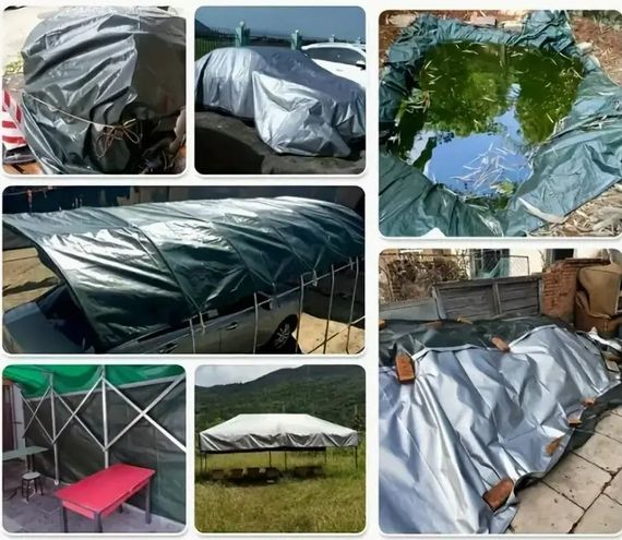 Тент тарпауліновий Shadow з металевими люверсами 150 г/м² 12 х 18 м сірий (TESH00019) | Зображення 3