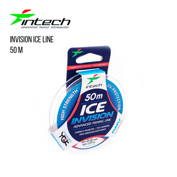 Леска рыболовная Intech Интеч Invision Ice Line 50m 0.3mm, 7.22kg