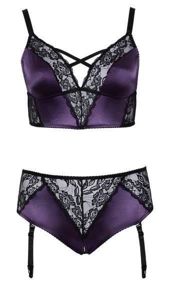 Еротичний комплект BH Set purple/black XL Sex Aura
