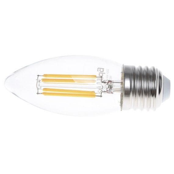 Лампа филаментная LED E27 4W 4 pcs WW C35 COG 220V | Зображення 4