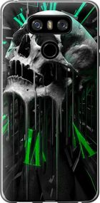 Чехол на LG G6 Череп-часы "4100u-836-17620"