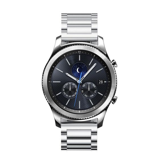 Металевий ремінець Primo для годинника Samsung Gear S3 Classic SM-R770/Frontier RM-760 - Silver | Зображення 2