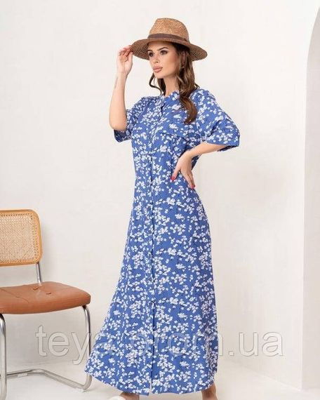 Плаття для жінок колір блакитний розмір XXL FI_008244 | Зображення 1