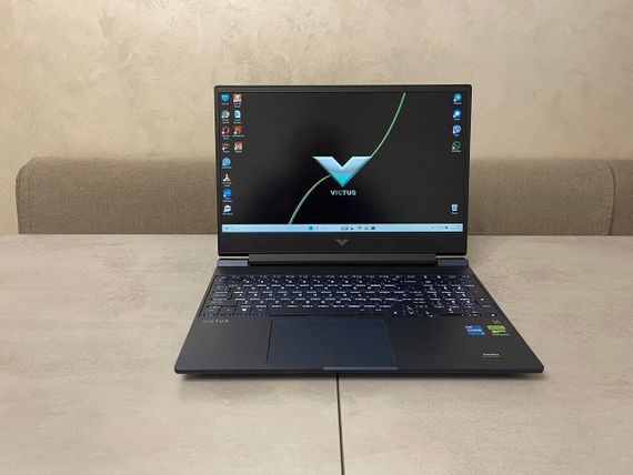 Ігровий ноутбук HP Victus 15 15-fa0033dx / 15.6" (1920x1080) IPS / Intel Core i5-12450H (8 (12) ядер по 3.3 - 4.4 GHz) / 16 GB DDR4 / 512 GB SSD M.2 / nVidia GeForce RTX 3050, 4 GB GDDR6, 128-bit / WebCam б/в + Подарунок Дротова миша / USB | Зображення 1