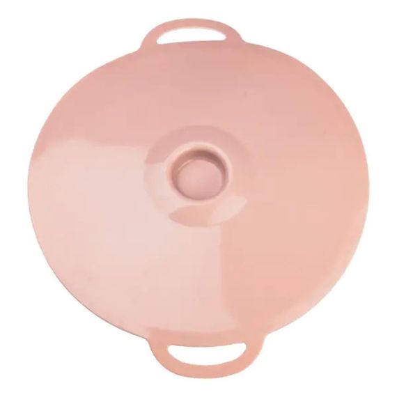 Многоразовая силиконовая крышка универсальная 32 х 28 см розовая HP34541L | Зображення 1