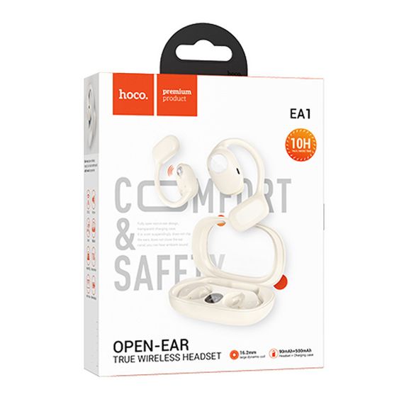 Бездротові TWS навушники Hoco EA1 Spectrum Milky White | Зображення 2