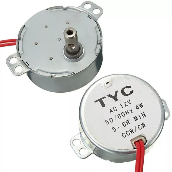 Синхронный двигатель Pro TYC 50 5/6 RPM Diymore AC 12V | Зображення 3
