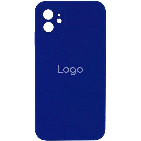 Чохол Silicone Case Square з повним захистом камери для iPhone 11 Колір 70.Deep Navy | Зображення 4