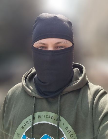 Маска балаклава 4Profi летняя черная размер XL