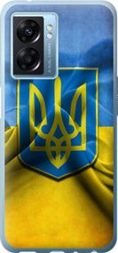 Чехол на Oppo A77 5G Флаг и герб Украины 1 "375u-1377-17620"