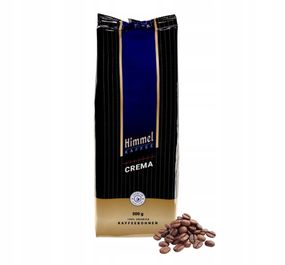 Кава в зернах Himmel Crema, 500 к, Німеччина, купаж зерен кави робусти та арабіки середнього обсмажування