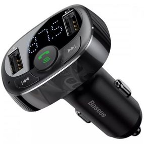 АЗП FM модулятор Baseus S-09A 10W (2USB-A) (CCMT) Black