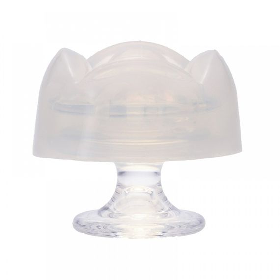 Массажер для клитора рельефный Iroha Petit Lily, белый, 5.3 х 3.5 см Sex Aura