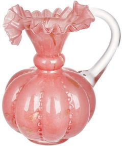 Ваза-кошик із ручкою Roselle (рожевий художній шовк)