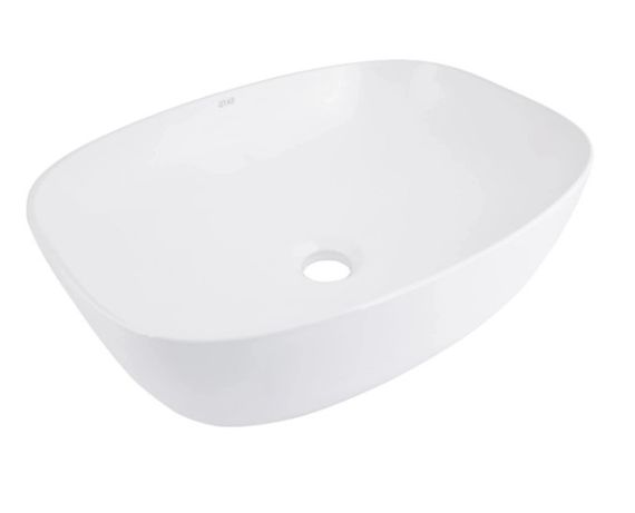 Раковина накладна Qtap Cardinal 600x380x140 White з донним клапаном QT04116257W48465