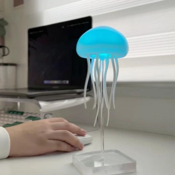 Нічник LED-лампа Медуза з USB NTL-5B з рухами та кольоропередаванням RGB Білий | Зображення 3