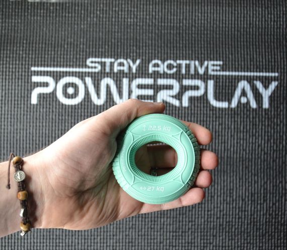 Еспандер кистьовий силіконовий PowerPlay PP-4330 Hand Grip Loops Medium 22.5-27 кг. М'ятний | Зображення 2