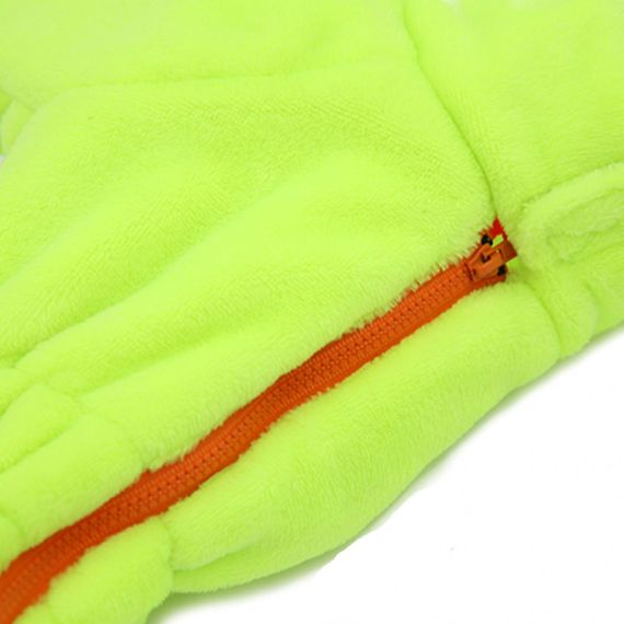 Зимний комбинезон для собак For My Dogs "Велюровая Зимняя Пижама" лимонный | Зображення 3