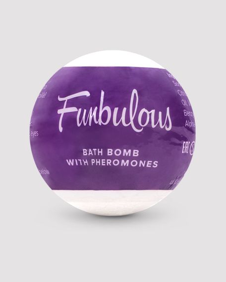 Бомбочка для ванни з феромонами Obsessive Bath bomb with pheromones Fun, Білий | Зображення 1