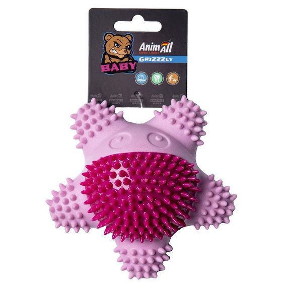 Іграшка AnimAll GrizZzly Baby, морська зірка, рожева лаванда, 13.3×12.7×5.8 см