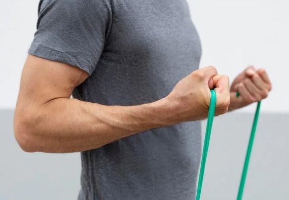 Стрічка-еспандер для фітнесу та реабілітації U-POWEX Fitness band 0.5мм. (9.1 кг) Green (UP_1007_Green) | Зображення 1