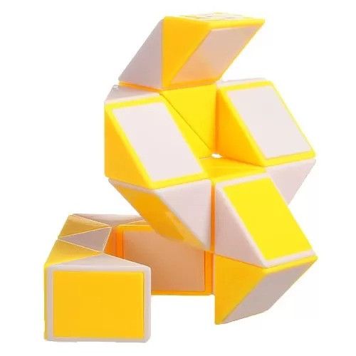 Змейка Рубика бело-желтая Smart Cube SCT405 в коробке | Зображення 2