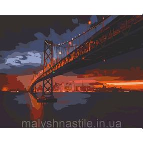 Картина по номерам "Golden Gate Bridge" Art Craft 11003-AC 40х50 см
