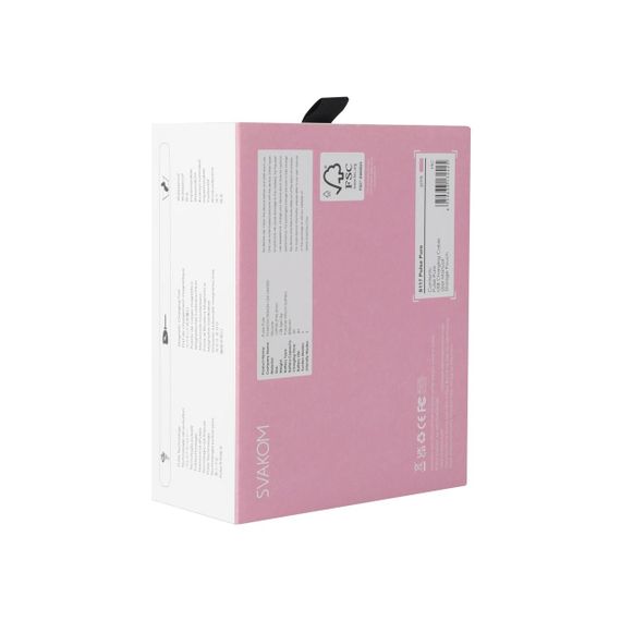 Вакуумний кліторальний стимулятор Svakom Pulse Pure Pale Pink, 5 режимів, 5 інтенсивностей у кожному Sex Aura | Зображення 6