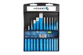 Набір зубил та керн, CrV, HT3B712 уп 12 шт Hoegert