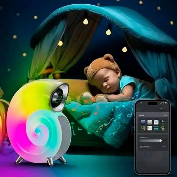 Розумна колонка-нічник з годинником та будильником XPRO Conch Music Light (234575897_686) | Зображення 2