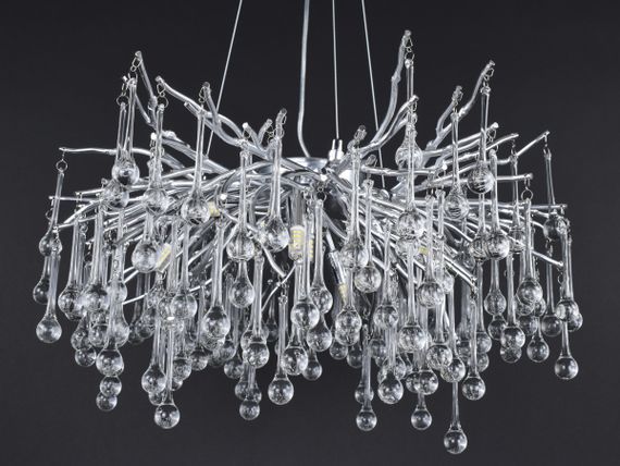 Люстра підвісна кришталева 27236 Хром 40-190х60х60 см. | Зображення 7