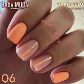 Гель-лак BABY MOON Sunny Solo №06 абрикосовий, 6 мл