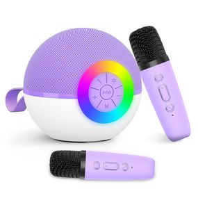 Бездротова Міні Караоке Система T97 Переносна Портативна Bluetooth Колонка на 2 Мікрофони + Функція Зміни Голосу + LED