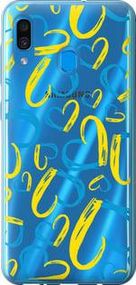 Чохол на Samsung Galaxy A20 2019 A205F Серця UA з пластику FCh_048260