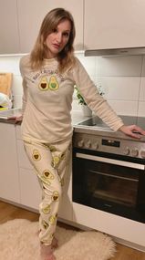 Женская флисовая пижама Primark Авокадо (JW2001/L)