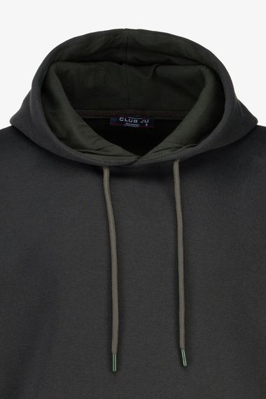 Худі однотонний чоловічий CLUB ju 5021 S Темно-зелений shop (2000990883759) | Зображення 8
