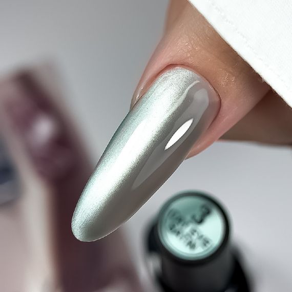 Гель-лак сатинова кішка Crooz №03 Satin Cat (ніжний мʼятний) 8мл | Зображення 1