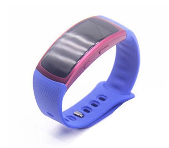Силиконовый ремешок Primo для фитнес браслета Samsung Gear Fit 2 / Fit 2 Pro (SM-R360 / R365) - Sky Blue L | Зображення 1