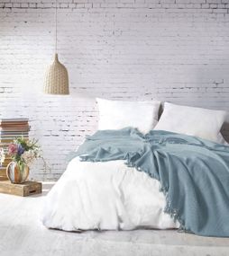 Покрывало Saheser Mona 220 х 240 см. Turkuaz