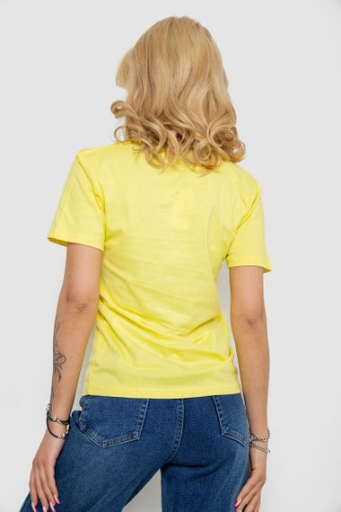 Футболка жіноча з принтом, колір жовтий, 238R554 | Зображення 3