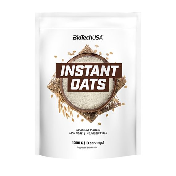 Вівсяні пластівці швидкого приготування BioTech Instant Oats 1000 g (Pure)