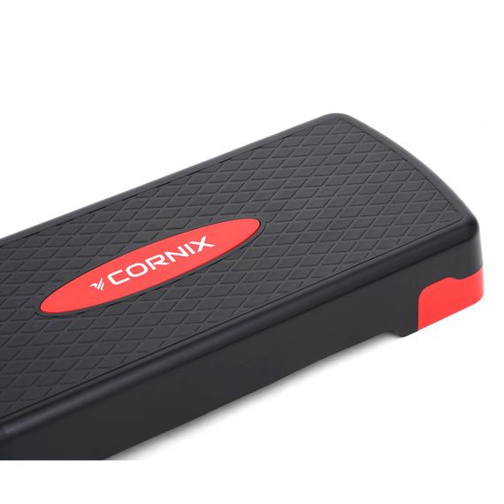 Степ-платформа 2-ступінчаста Cornix 68 х 28 х 10-15 см XR-0190 Black/Red | Зображення 1
