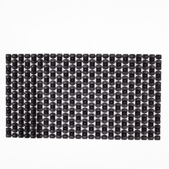 Килимок для душу із полівінілхлориду на присосках 73×40 см Чорний HP-42-8B | Зображення 2