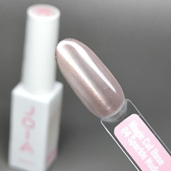 База для ногтей JOIA vegan Magic Cat Base 03 Rose charm (с эффектом кошачьего глаза) 8мл | Зображення 1