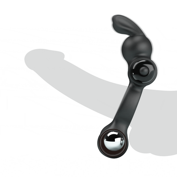 Ерекційне кільце - Pretty Love Vibrant Penis Ring Yusuf Black | Зображення 6