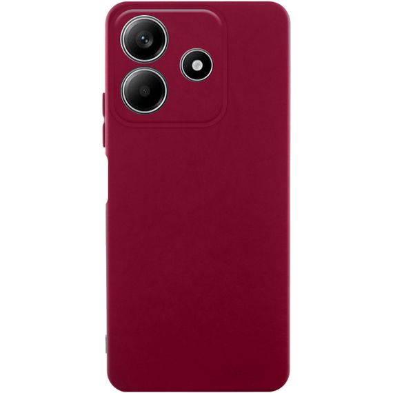 Чохол TPU GETMAN Liquid Silk Full Camera для Xiaomi Redmi Note 14 5G Бордовий / Marsala