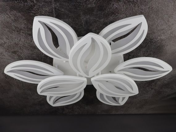 Люстра світлодіодна стельова LED світильник для квартири на стелю лед з пультом 25728 Білий 10х70х70 см. | Зображення 4