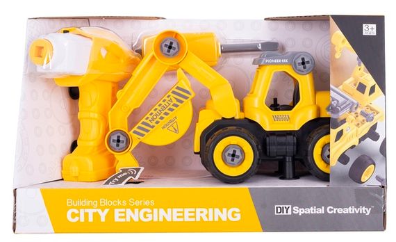 Конструктор DIY Spatial Creativity - Екскаватор ел.двиг. LM8011-DZ-1 (CJ-1365027) | Зображення 1
